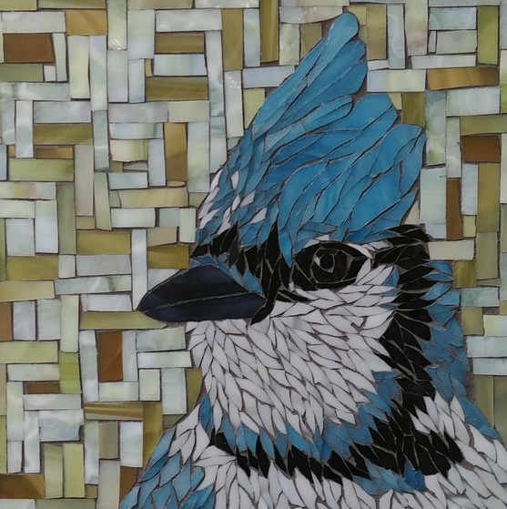 Paramount Center for the Arts. Blue Jay by artist Laura E. Ruprecht