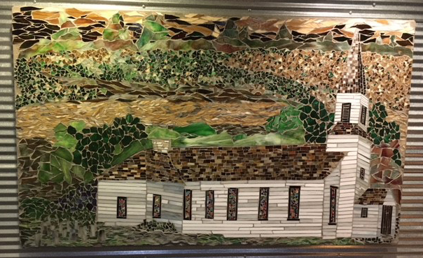 Badger Area Community Heritage Wall. Lead artist Sherri Kruger
