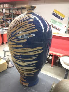 Arts Center of Saint Peter. Vase by artist Shawn Bagley