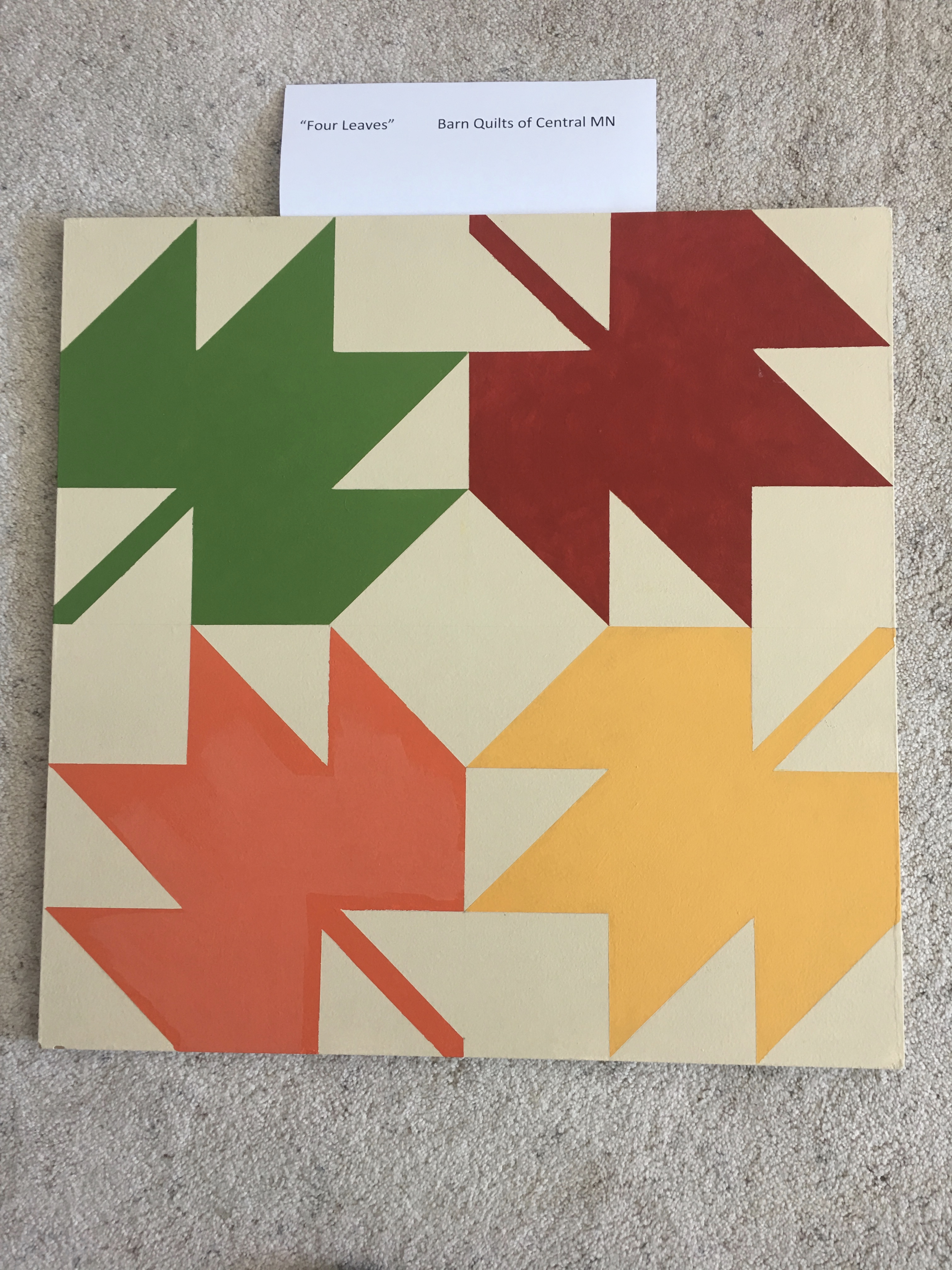 Barn Quilts of Central Minnesota. Lead artist Lisa Kajer