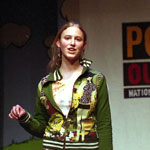 Claire Baker reciting poetry