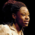 Andre Spillman reciting poetry