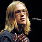 Andrew Houser reciting poetry